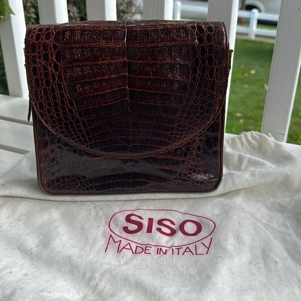 Authentic Siso Alligator Skin Crossbody